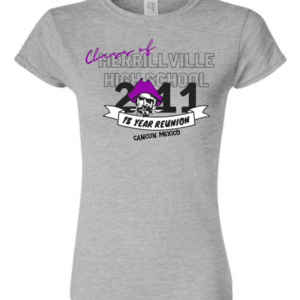 MHS 15 Year Reunion – Ladies Sport Gray T-Shirt