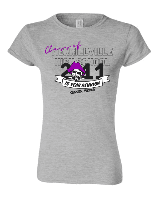 MHS 15 Year Reunion – Ladies Sport Gray T-Shirt