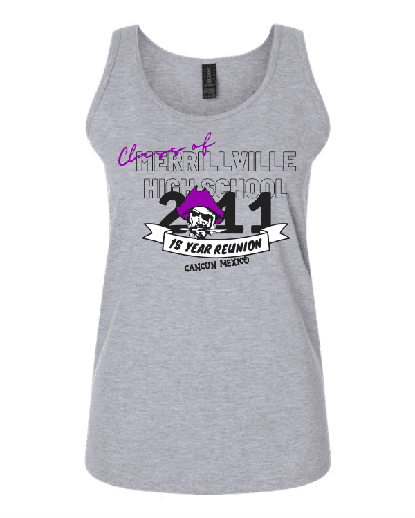 MHS 15 Year Reunion – Ladies Sport Gray Tank Top